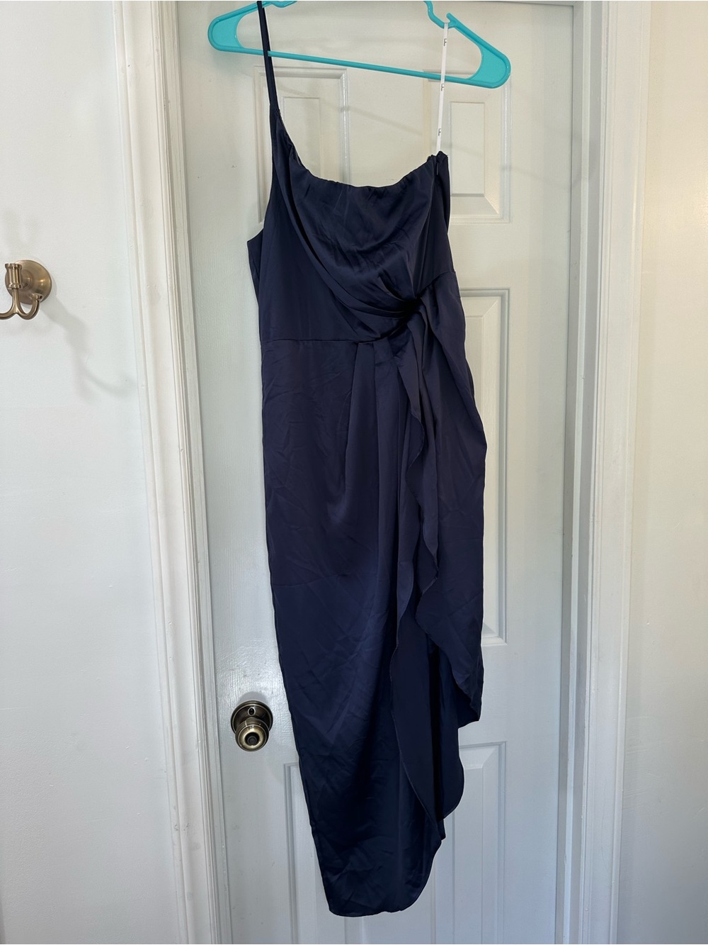 Draped Asymmetrical Slip Dress